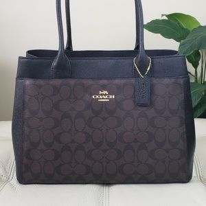 Coach Signature Casey Tote Brown/Black